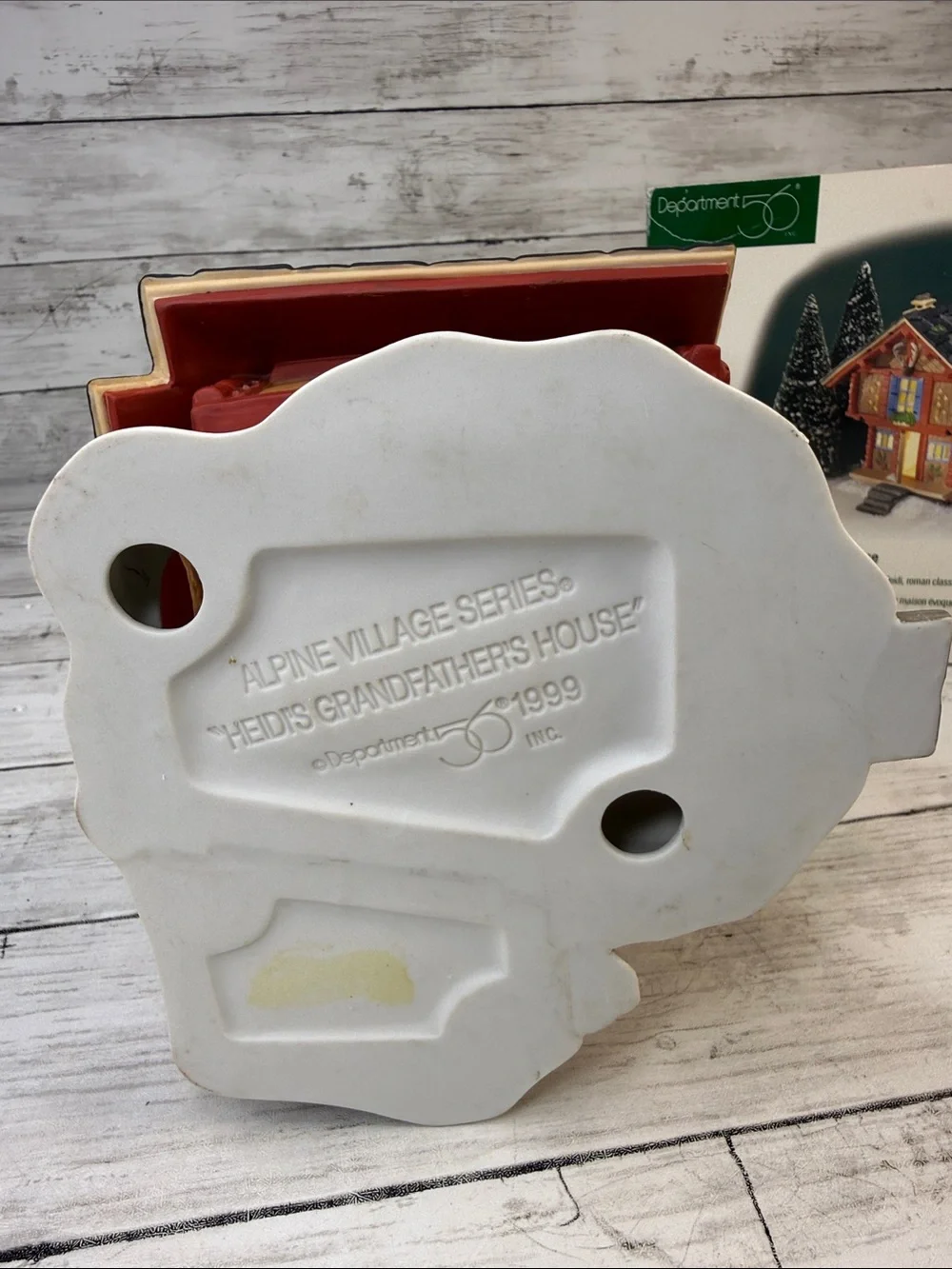 Dept 56 HEIDI’S GRANDFATHERS HOUSE Alpine Village w box and light